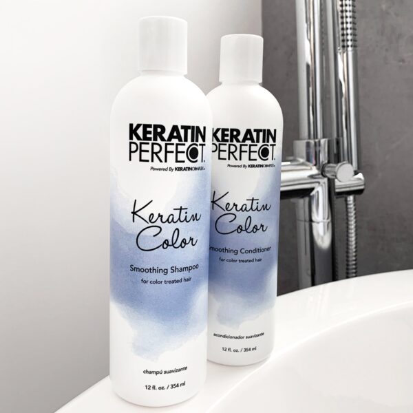 Keratin Perfect Изглаждащ шампоан за боядисана коса - Image 4