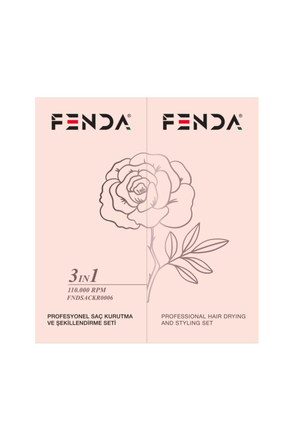 FENDA Професионален комплект за сушене и стилизиране на коса - Image 3